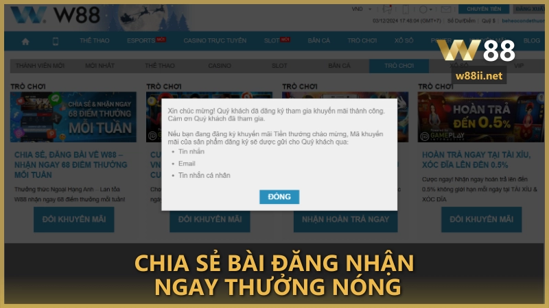 Chia sẻ bài đăng nhận ngay thưởng nóng