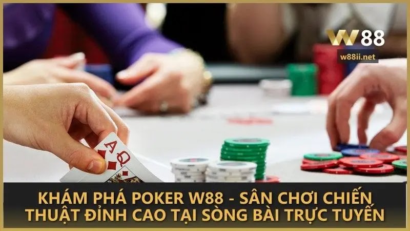 Khám phá Poker W88 - Sân chơi chiến thuật đỉnh cao tại sòng bài trực tuyến